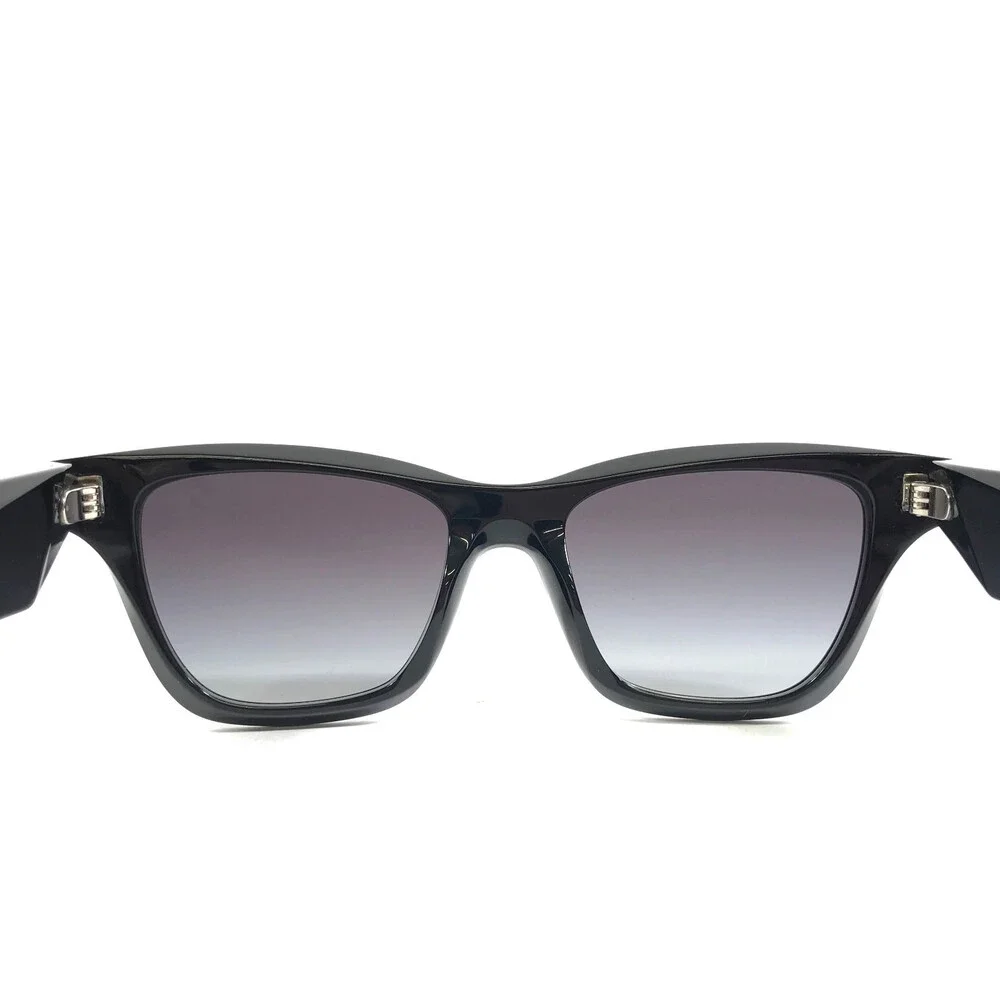Prada Sunglasses SPRC07 16K-90A Polished Black Frames with Gradient Gray Lenses